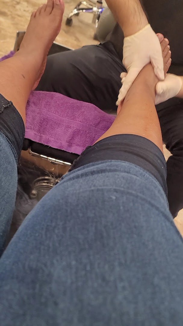 Clean salon interior for nail services