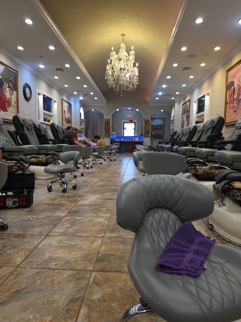Clean salon interior for nail services